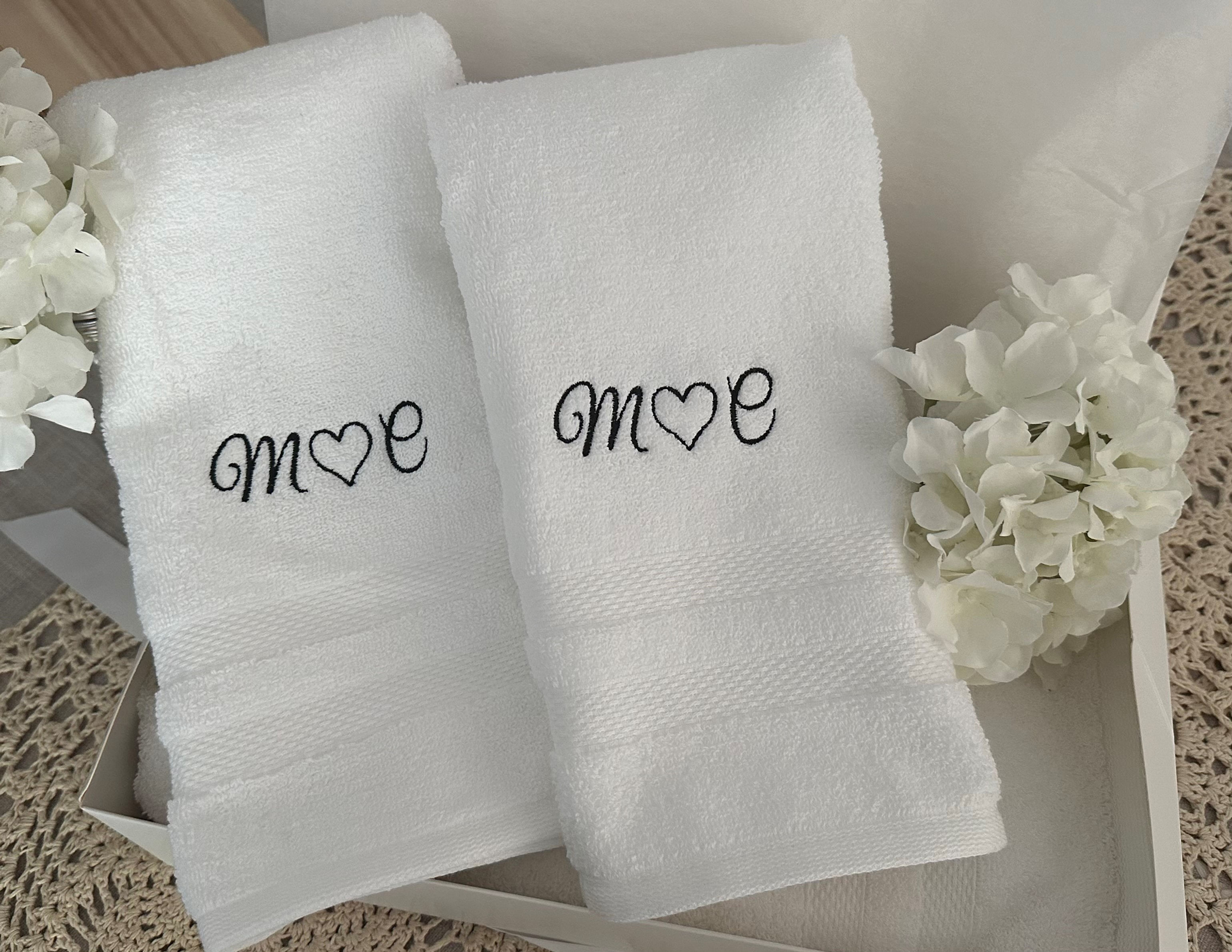 Initial Hand Towel Set