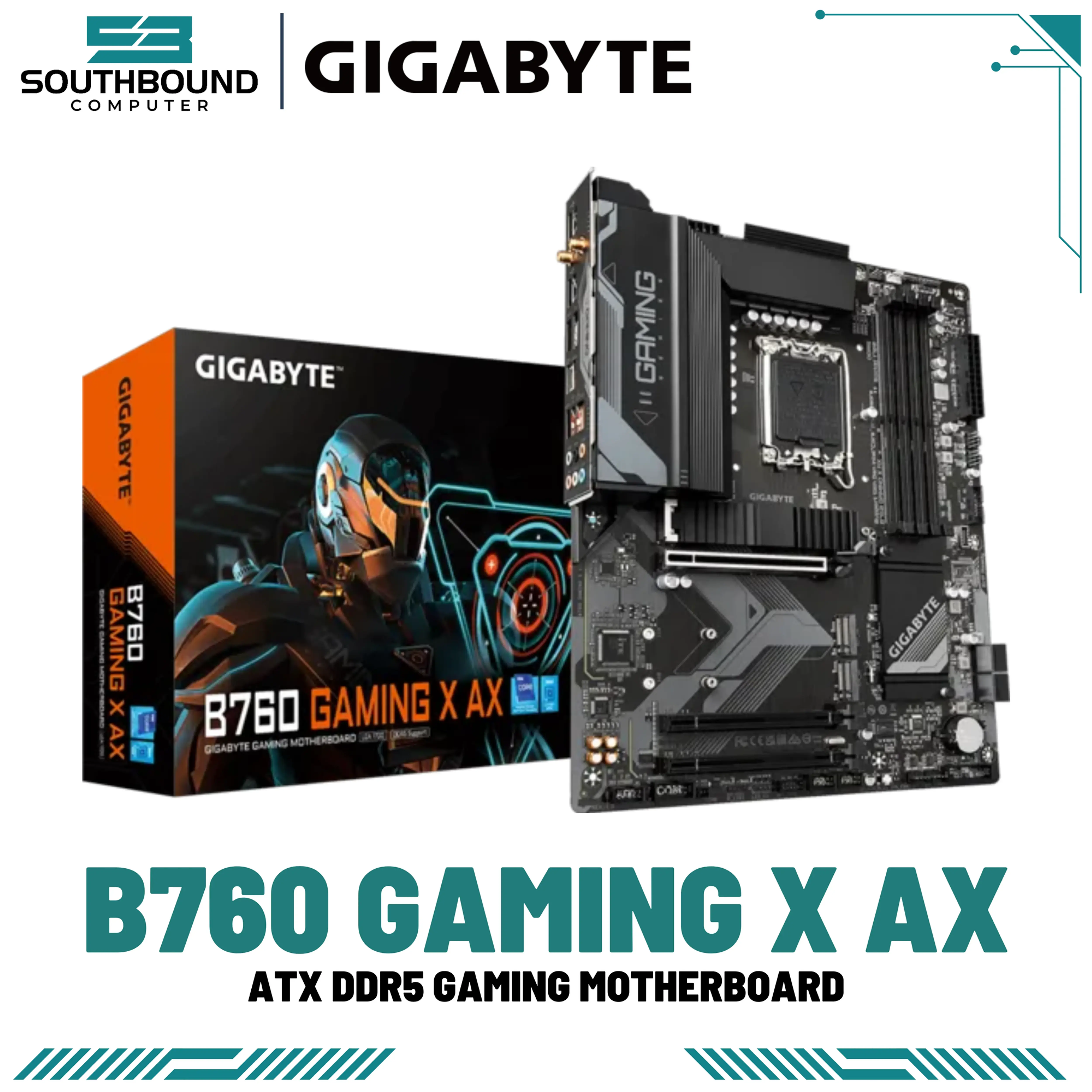 GIGABYTE B760 Gaming X AX DDR5 WiFi 6 LGA1700 ATX Motherboard