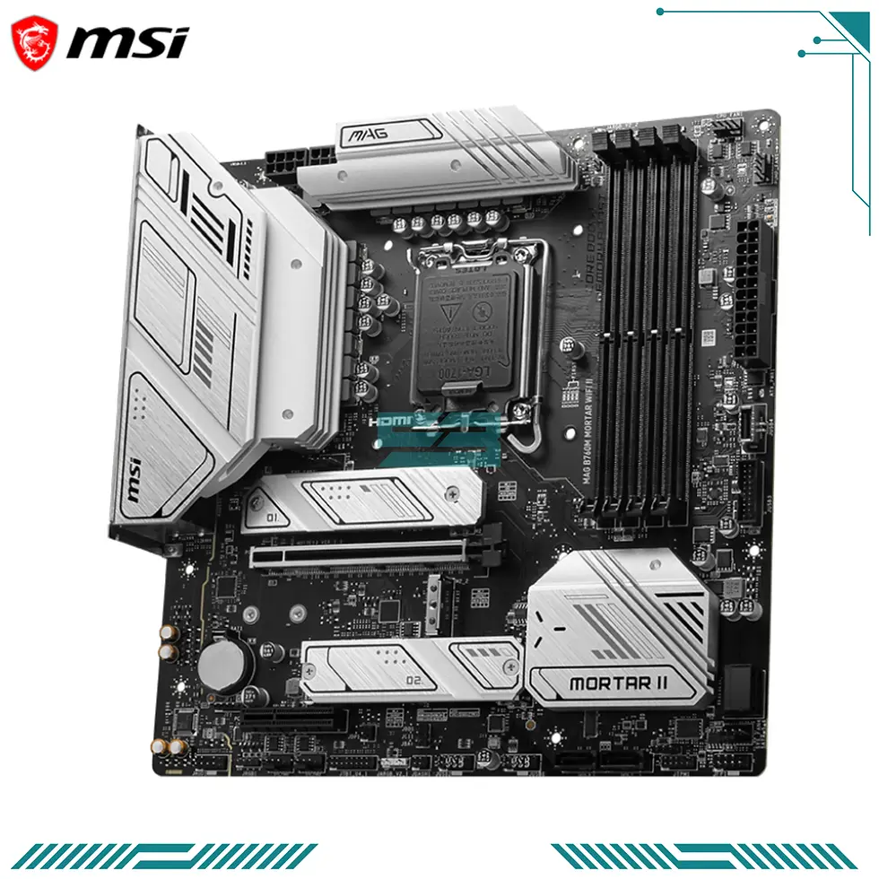Thumbnail: MSI MAG B760M Mortar WiFi II LGA1700 Micro-ATX Motherboard