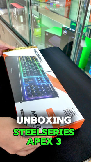 𝗨𝗻𝗯𝗼𝘅𝗶𝗻𝗴: 𝗦𝘁𝗲𝗲𝗹𝗦𝗲𝗿𝗶𝗲𝘀 𝗔𝗽𝗲𝘅 𝟯 𝗥𝗚𝗕 𝗚𝗮𝗺𝗶𝗻𝗴 𝗞𝗲𝘆𝗯𝗼𝗮𝗿𝗱