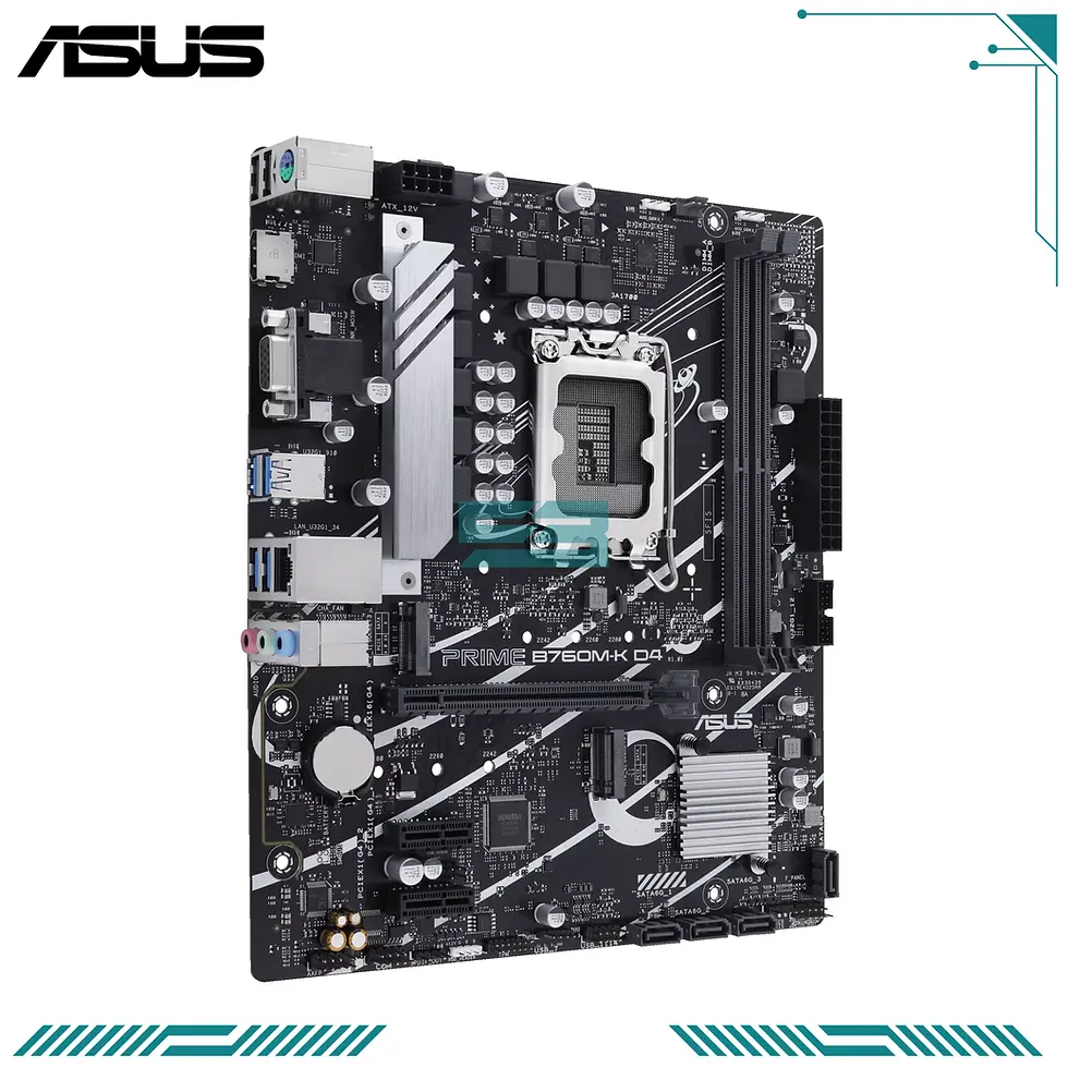 Thumbnail: ASUS PRIME B760M-K D4 LGA1700 Micro-ATX Motherboard