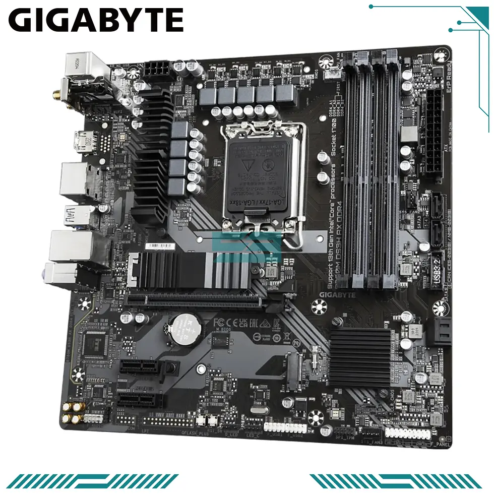Thumbnail: GIGABYTE B760M DS3H AX DDR4 WiFi 6 LGA1700 Micro-ATX Motherboard