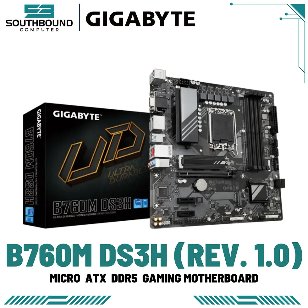 Thumbnail: GIGABYTE B760M DS3H DDR5 LGA1700 Micro-ATX Motherboard