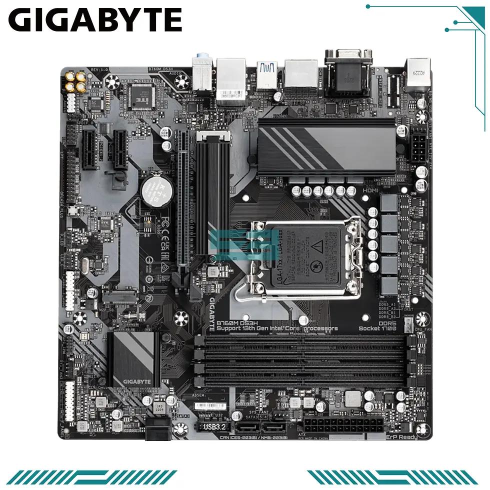 Thumbnail: GIGABYTE B760M DS3H DDR5 LGA1700 Micro-ATX Motherboard