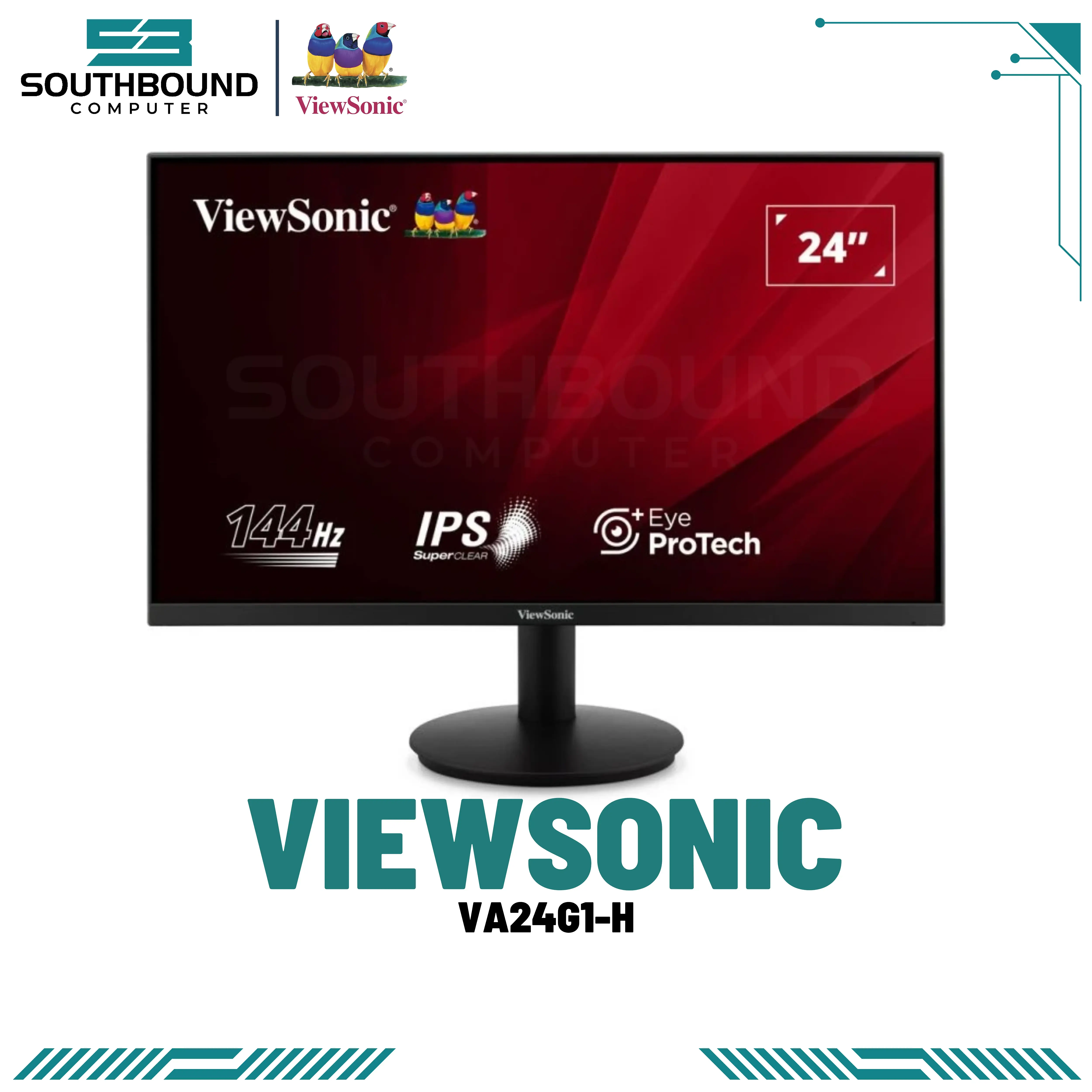 24" VIEWSONIC VA24G1-H LCD Monitor