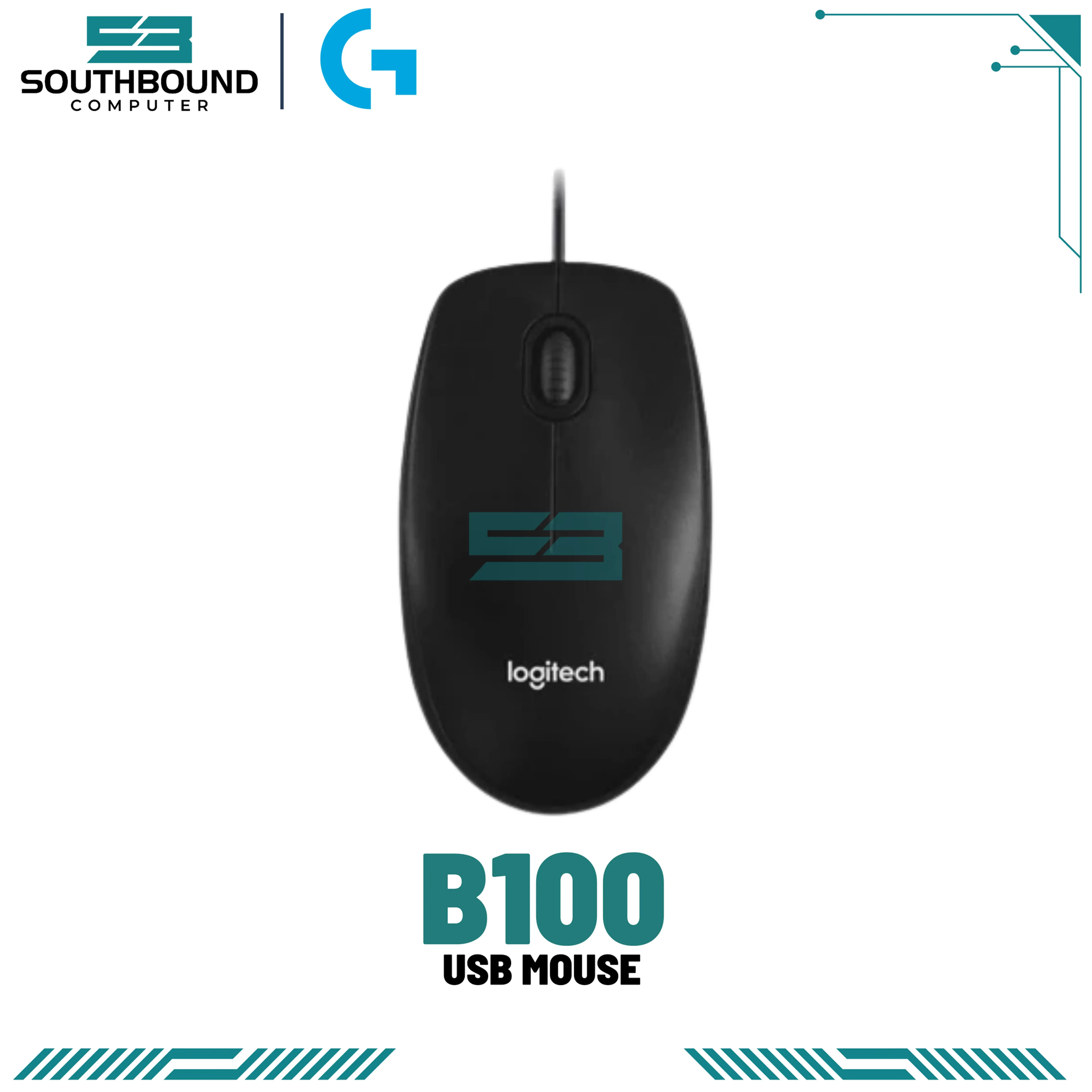 Logitech B100 USB Wired Mouse