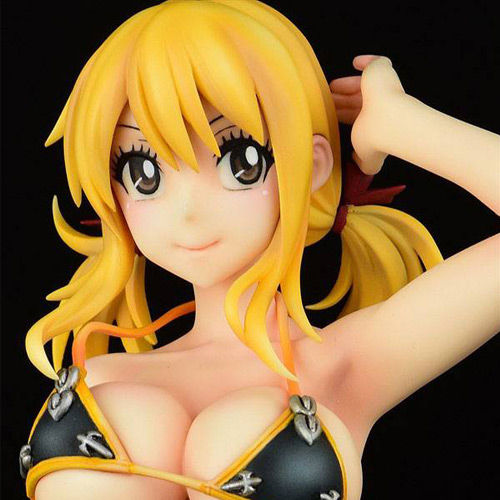 Fairy Tail statuette PVC 1/6 Lucy Heartfilia Swimwear Gravure Style Noir 23cm