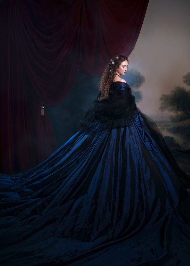 Kleid von Designer Anton Krug im Stil von Kaiserin Sisi