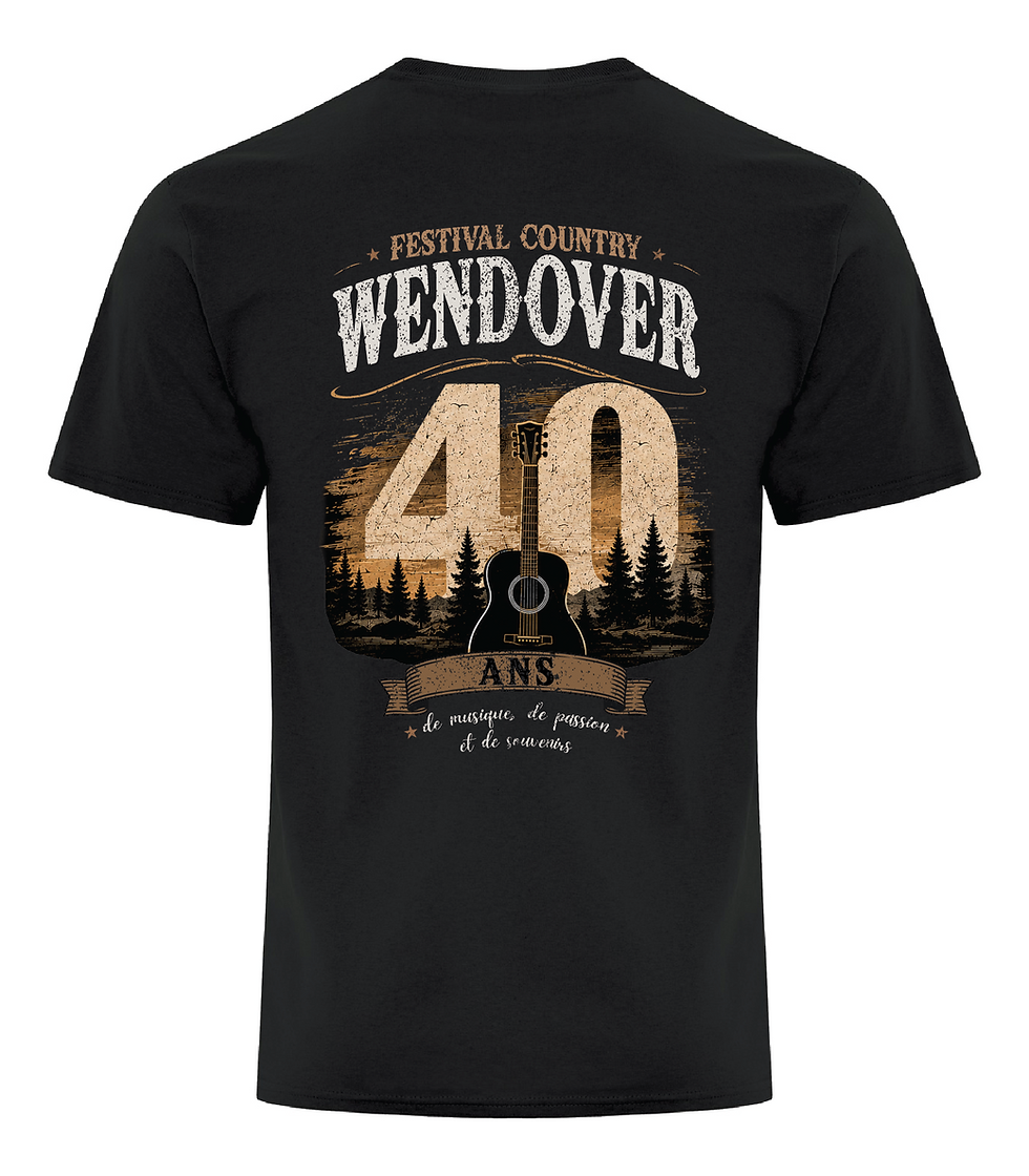 Thumbnail: T-shirt Anniversaire 40 Ans - Festival Country Wendover