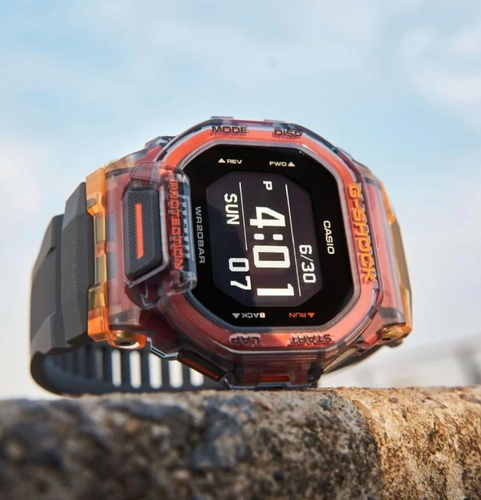 時計 CASIO G-SHOCK GBD-200SM-1A5JF GBD200SM-1A5 | Transparent Orange Move Watch - G-SHOCK | CASIO