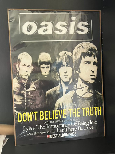 Noel Gallagher Signed Oasis Poster | Vertical Editions