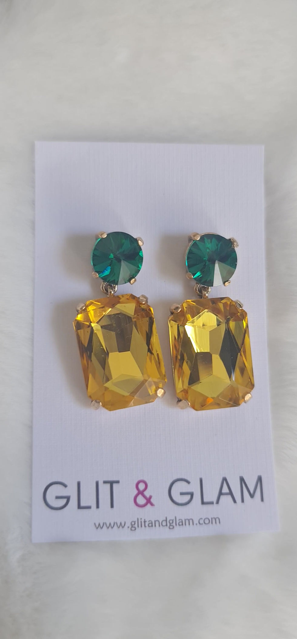 Thumbnail: DIVA EARRINGS - yellow