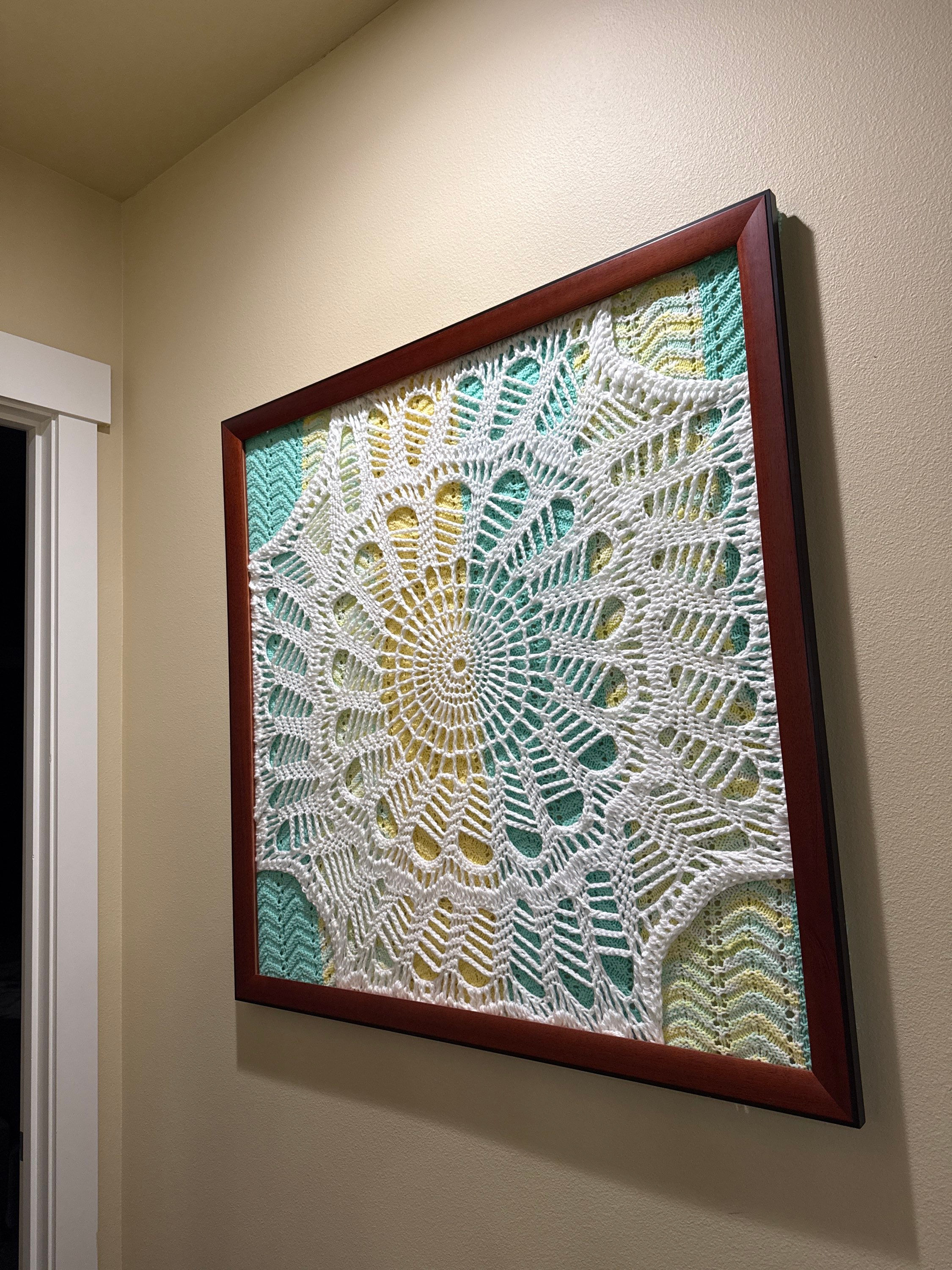 Wild Web Wonder Crochet Wall Art