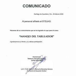 Curso Manejo de Tabulador