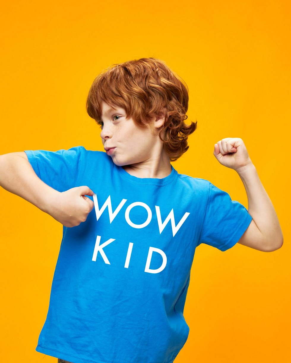 Tricou copii WoW KiD albastru