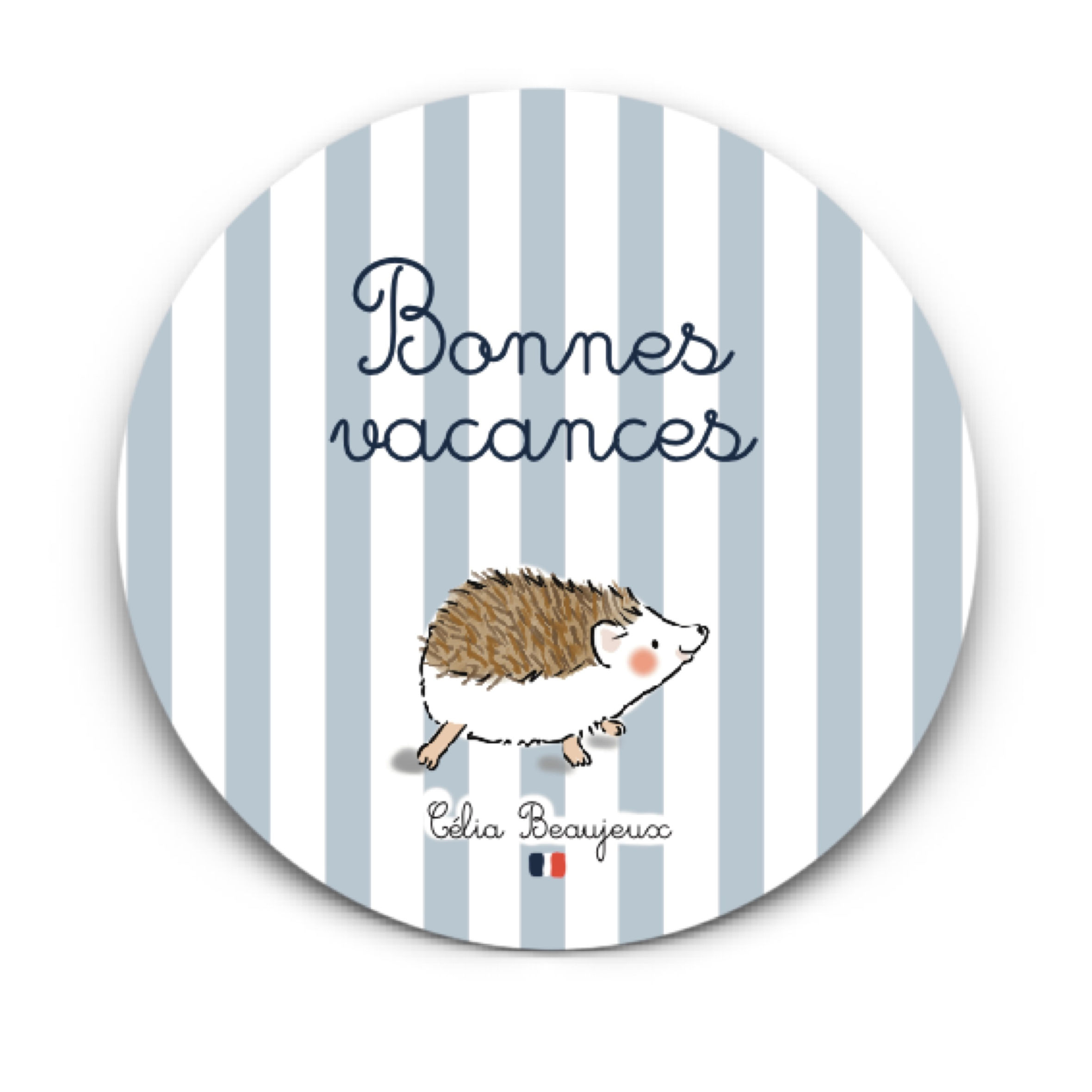 Sticker Bonnes vacances ~ Bleu