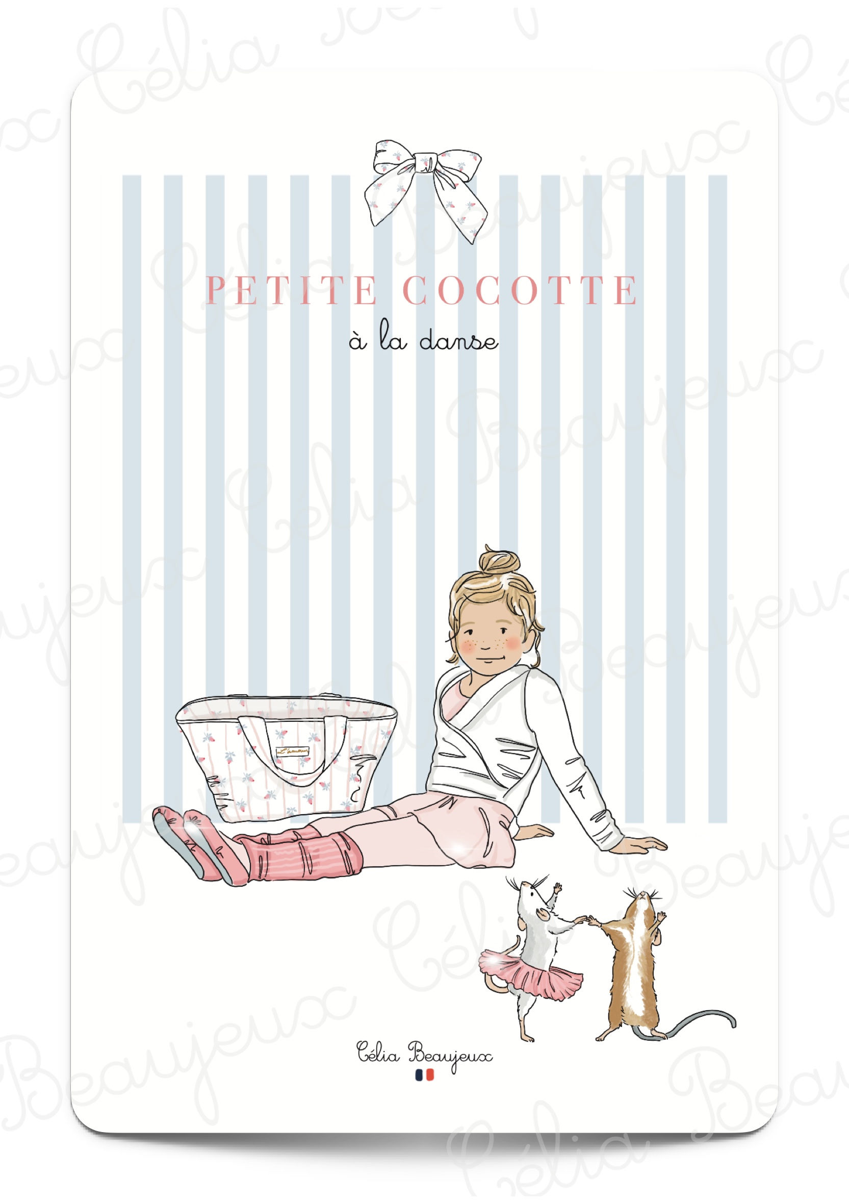 Carte ~ Petite cocotte à la danse