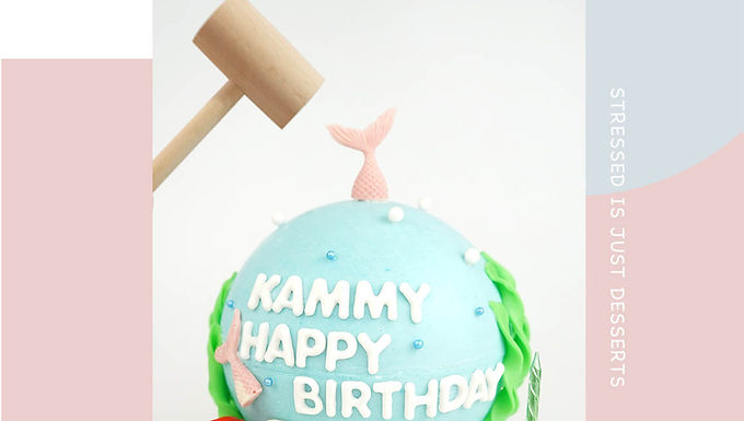 美人魚 水底星球 扑爆蛋糕