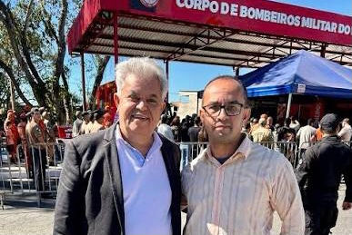 Marcelo Cabeleireiro participa da inauguração do Destacamento dos Bombeiros em Pinheiral