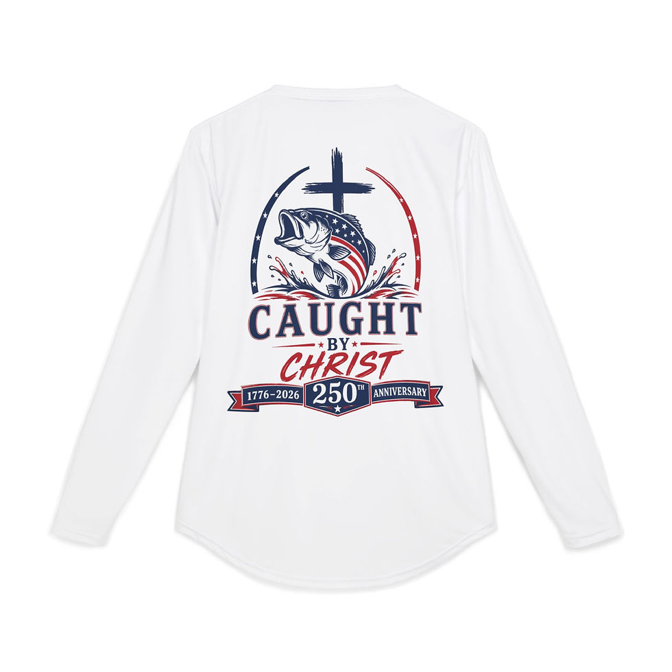 Thumbnail: Caught by Christ Fishing Long Sleeve Shirt — Men's UV Protection