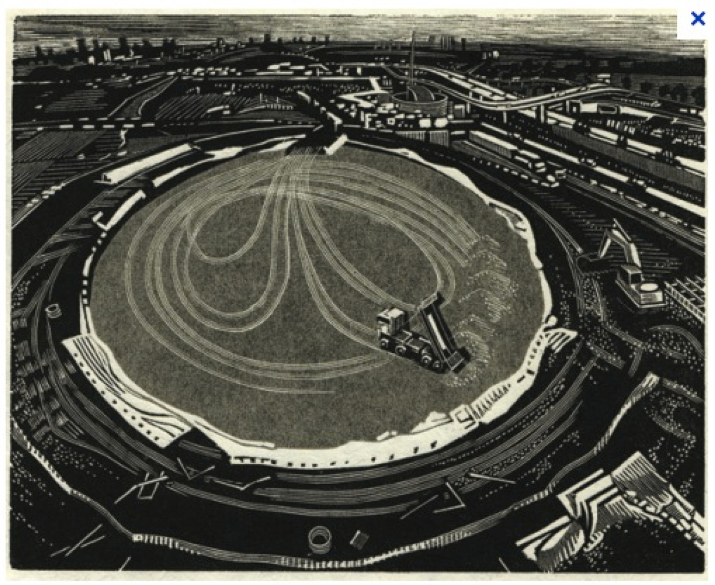 London Olympic Velodrome site by Desmet, Anne R.A. (b 1964)