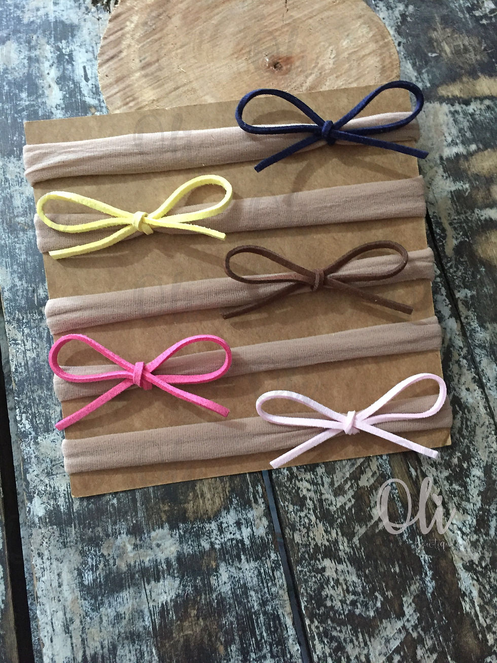 Suede Emma bow • Laço Emma camurça
