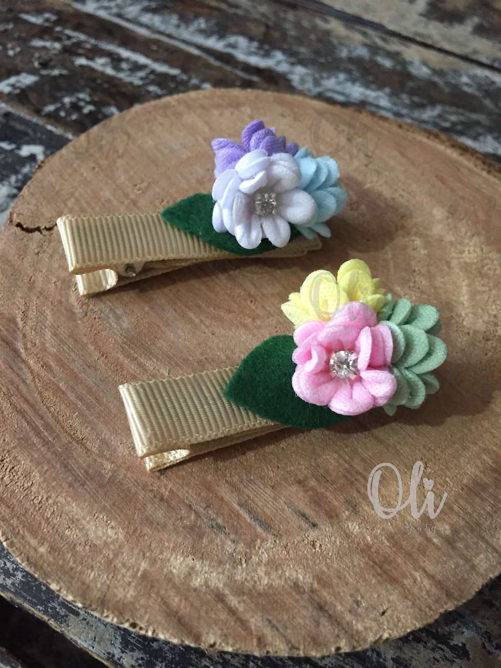Flowers hair clip • Hair clip flores