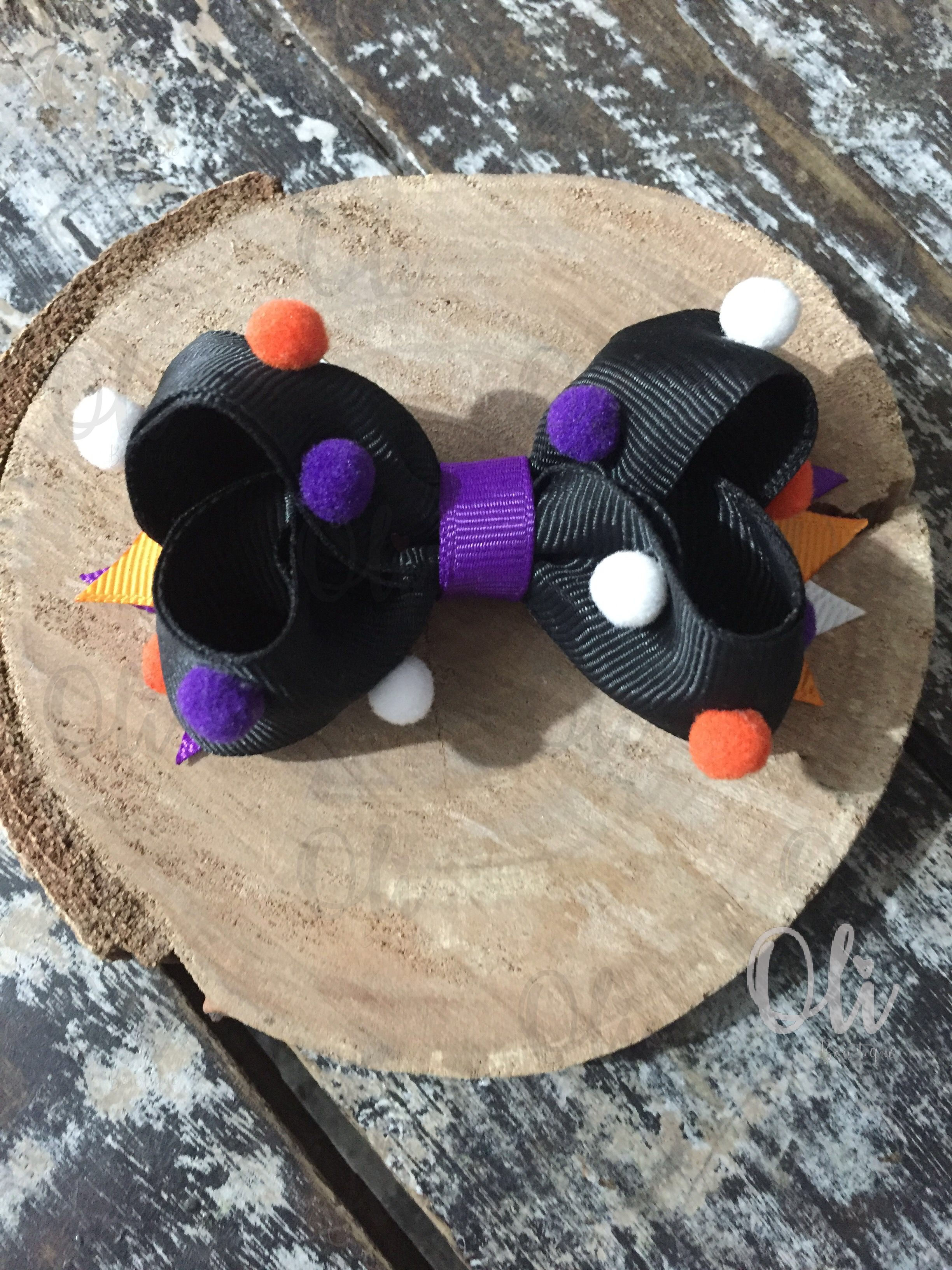 Halloween Bia bow • Laço Bia Halloween