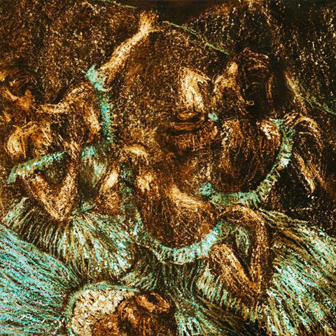 Estudo de Bailarinas Azuis, de Degas