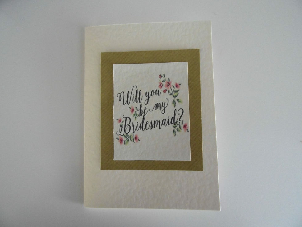 Will you be my bridesmaid?