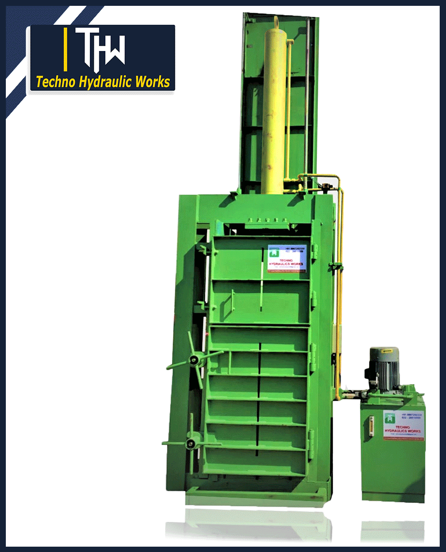 plastic baling press machine