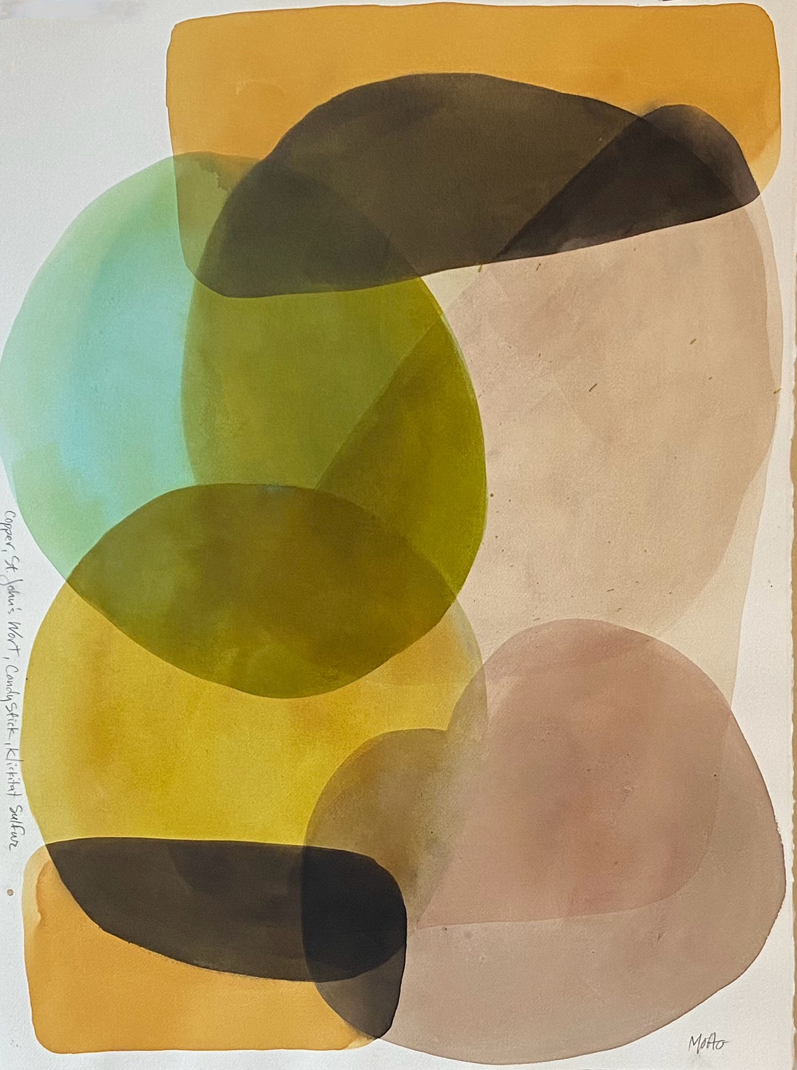 ORIGINAL Painting in Handmade Ink on Paper, 22x30"