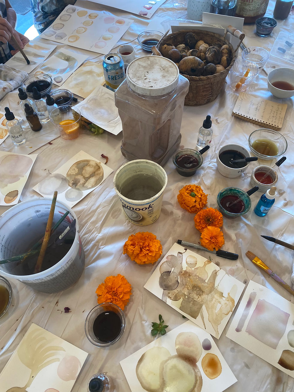 Thumbnail: Original Painting, Klickitat River Sulfur, Copper, Black Carrot