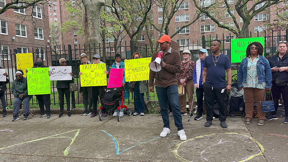 Assembly Member Jordan Wright speaks at the Save the Savoy: One Year Later Rally! View his remarks in the link above!