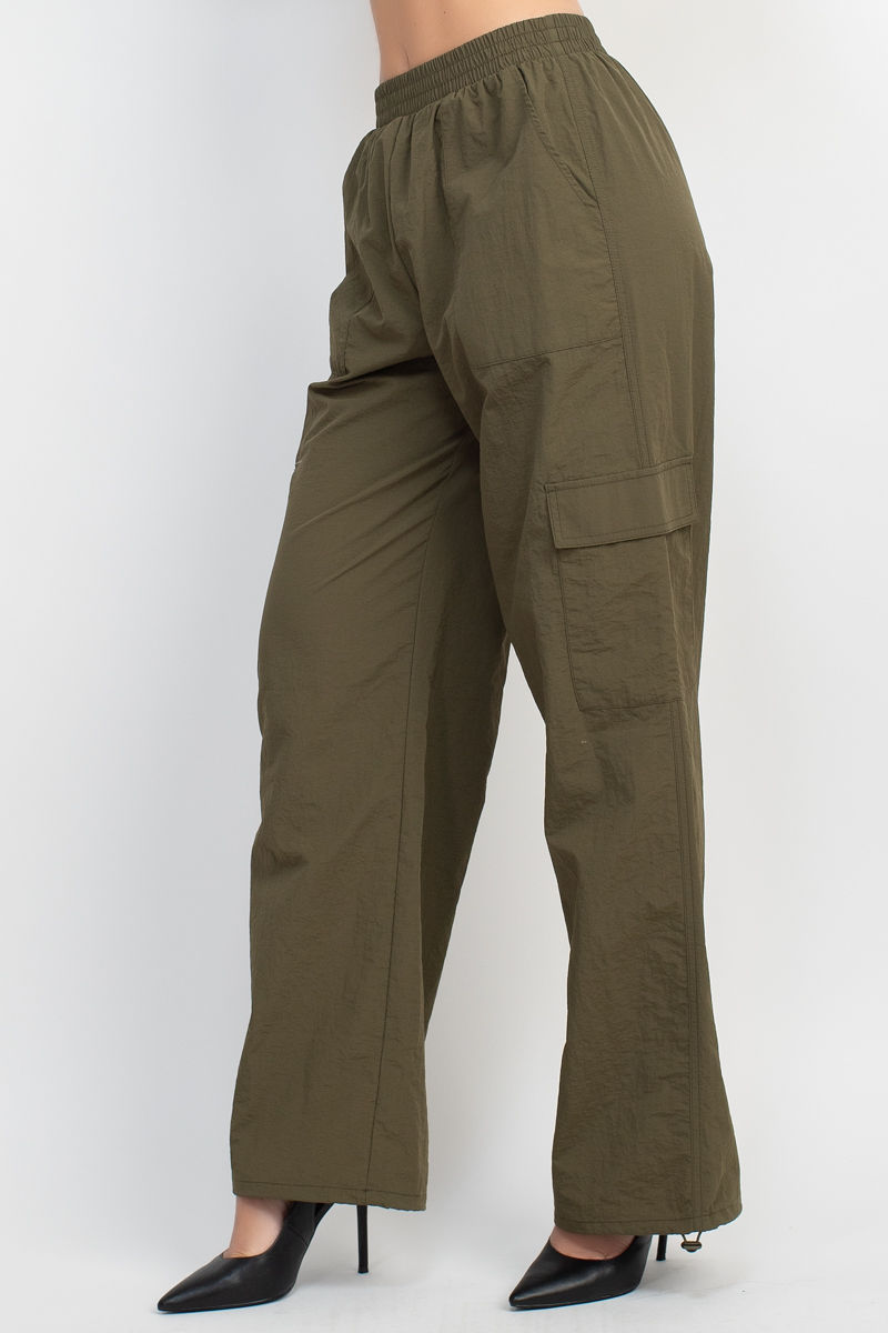 Thumbnail: High-rise Cargo Parachute Pants