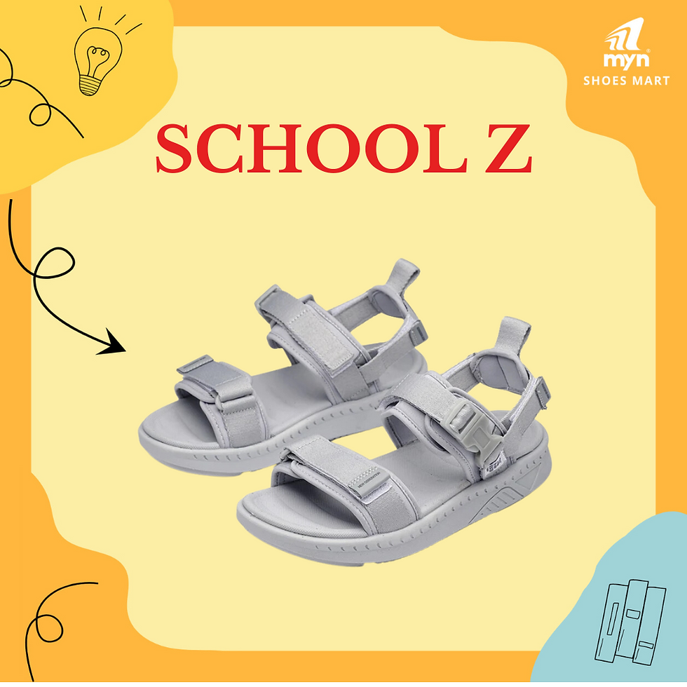 Mẫu giày sandal School Z màu xám 