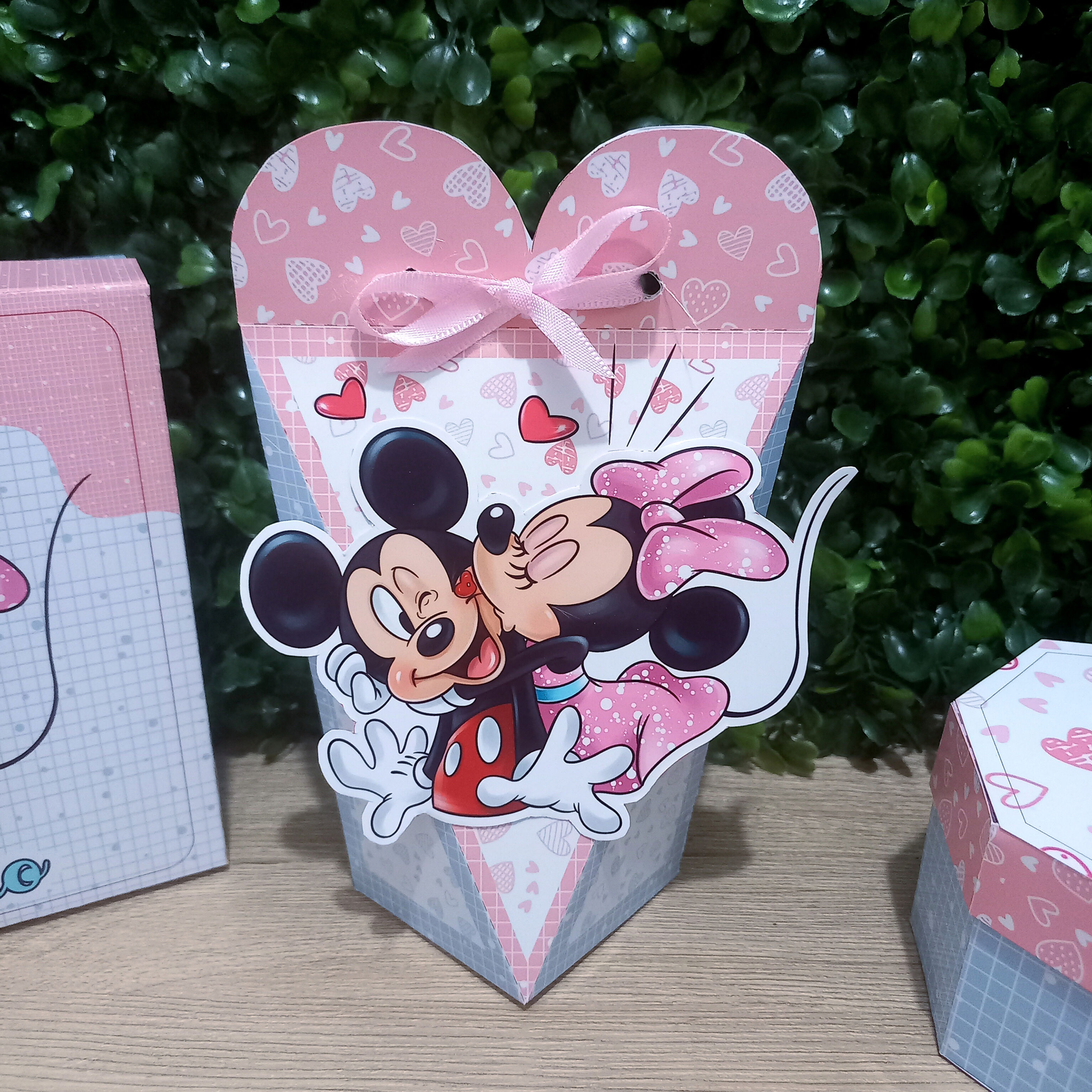 CAIXINHA CORAÇÃO - MICKEY E MINNIE