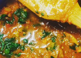 Chicken Curry: this quick mild dish is flavourful with rich aromas