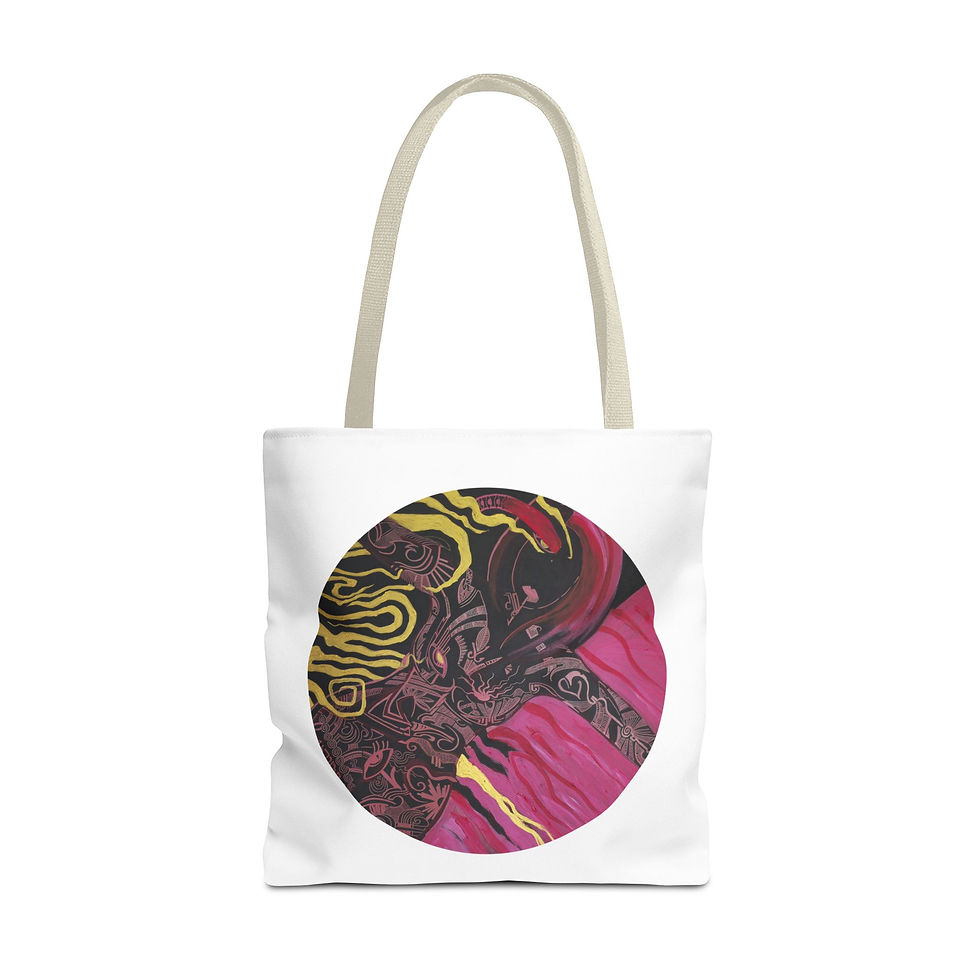 Thumbnail: KUNDALINI RANGE - BLOOD IN MY VEINS Tote Bag (AOP)