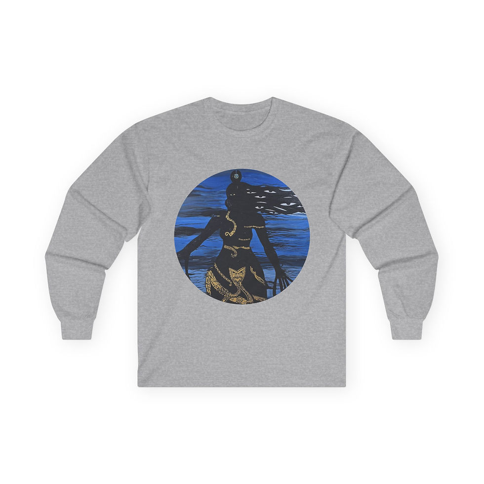 Thumbnail: Hine - Nui Te Po Unisex Ultra Cotton Long Sleeve Tee