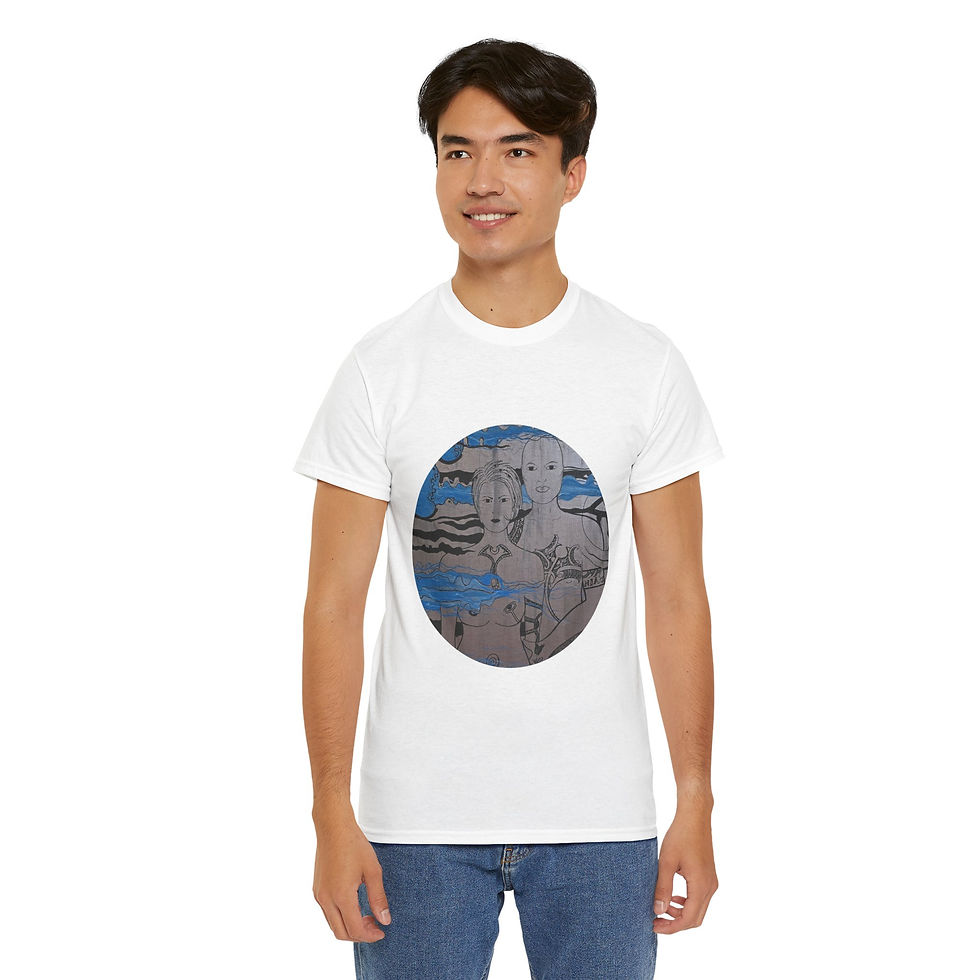 Thumbnail: Tiaki Tiere - Jelly Fish Protection Unisex Heavy Cotton Tee