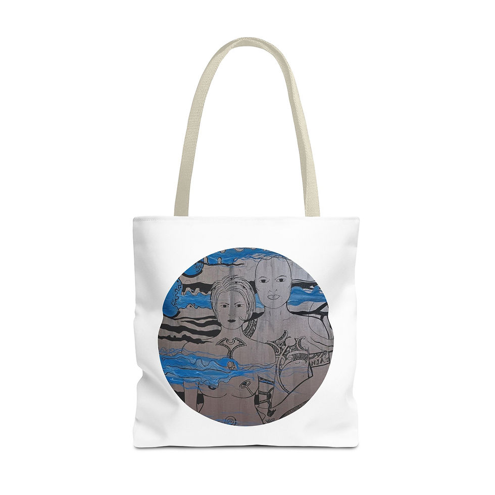 Thumbnail: Tiaki Tiere - Jelly Fish Protection Tote Bag (AOP)