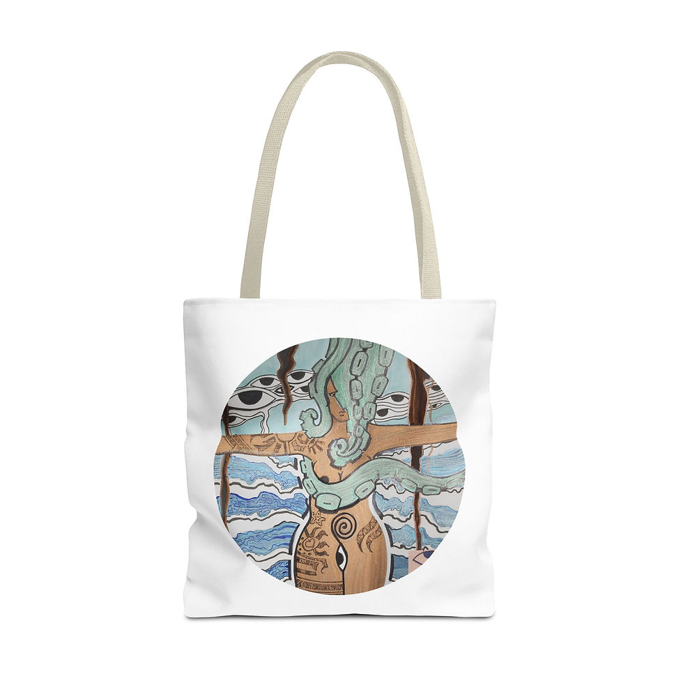 Thumbnail: Wrapped up Octopus Tote Bag (AOP)