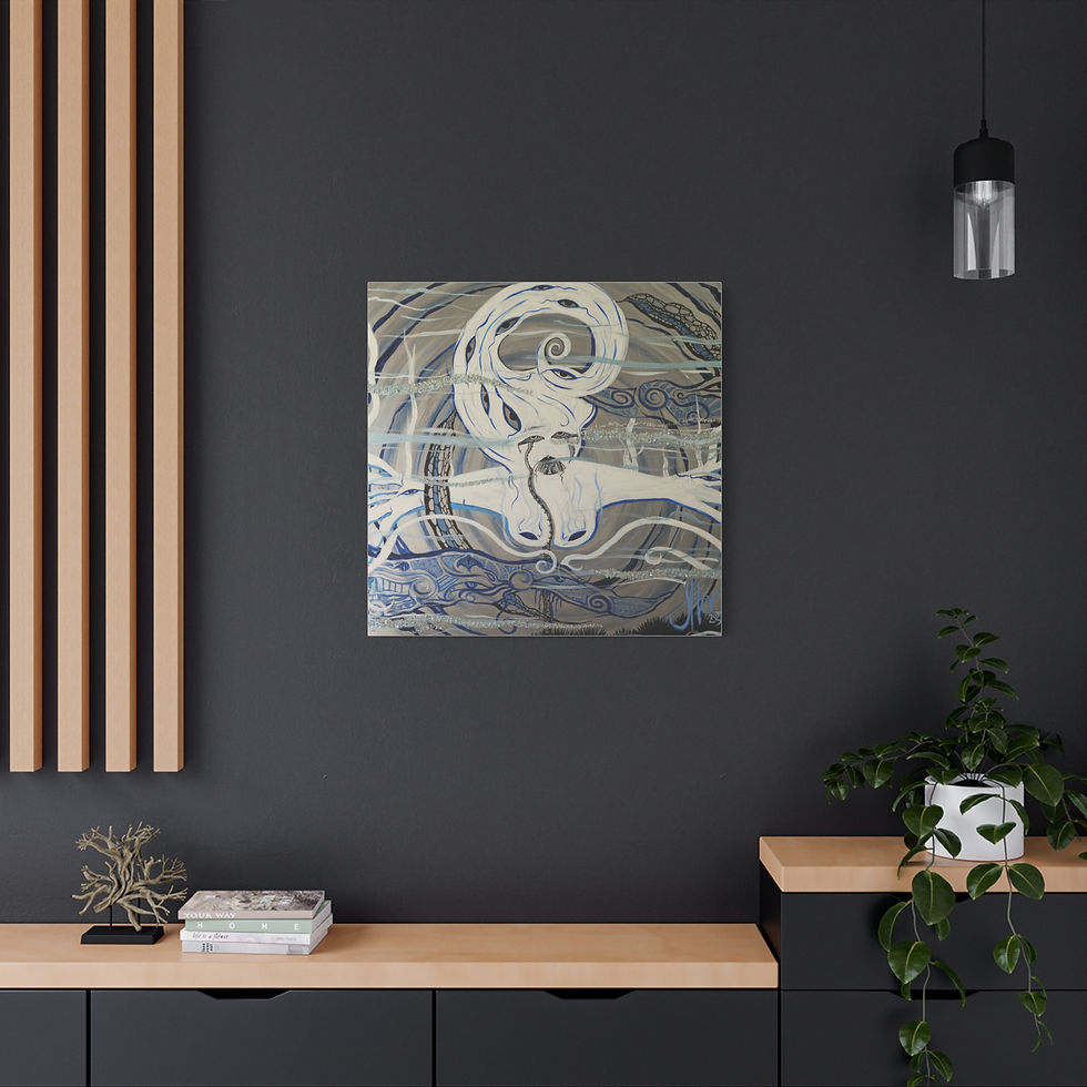 Thumbnail: Hine - Moana (Ocean Woman) Matte Canvas, Stretched, 1.25"