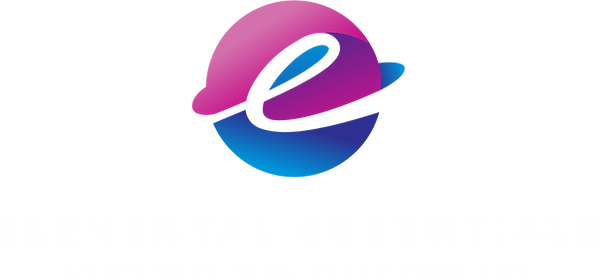 Elemental Essentials logo with tagline 'Craft Your Vibe, Trend Your Life' on a dark background.