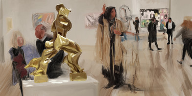 Dynamism and Stasis, digital painting, museum series