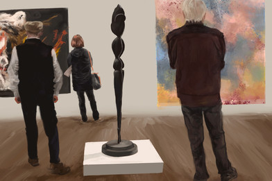 digital painting, museum series