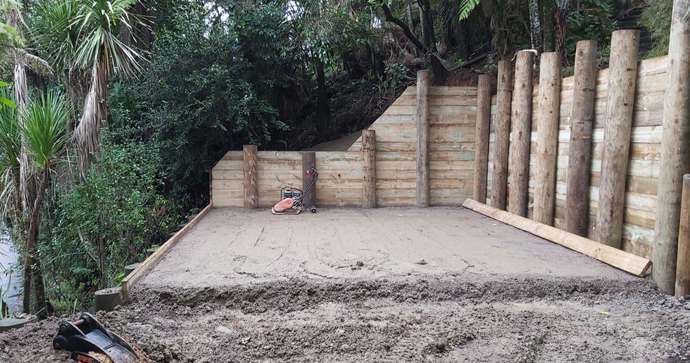 Past project Retaining wall by diggatruck