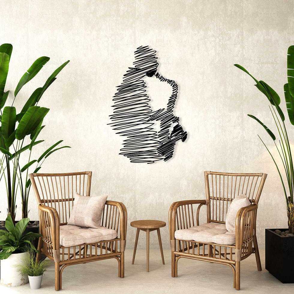 Thumbnail: Jazz Music Contoured Saxophone Design