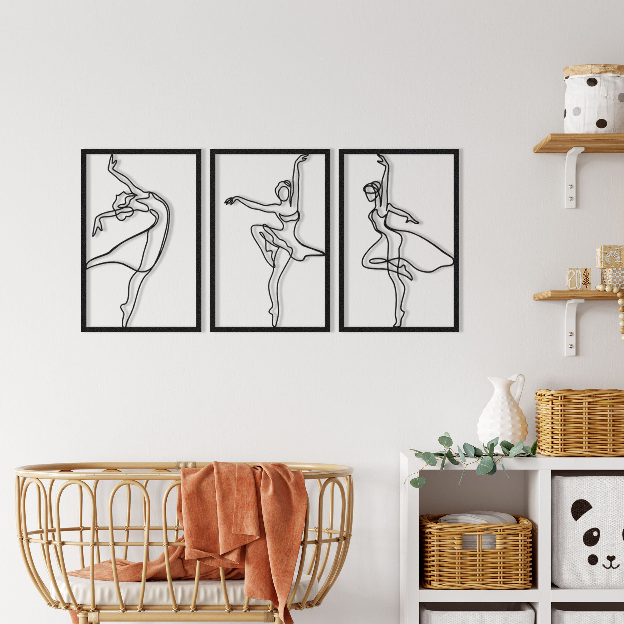 Dancing Women One Line Art